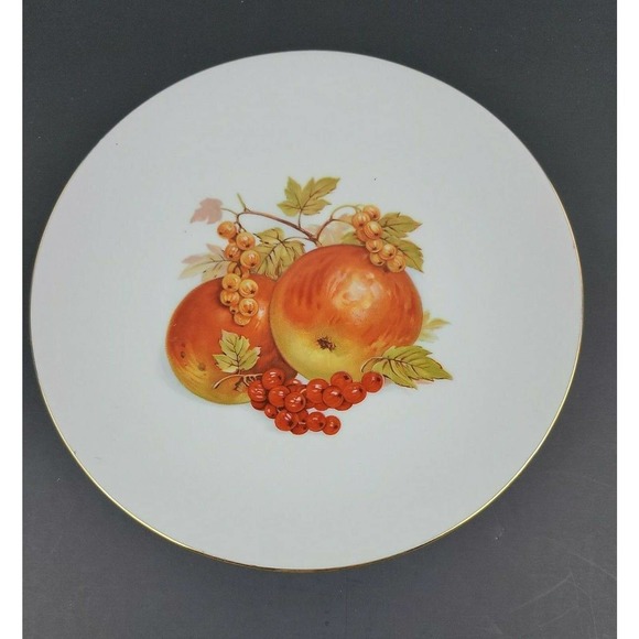 Bareuther Waldsassen Bavaria Germany Fruit Dessert Vintage Plates 6 Assorted 7in - Picture 9 of 12
